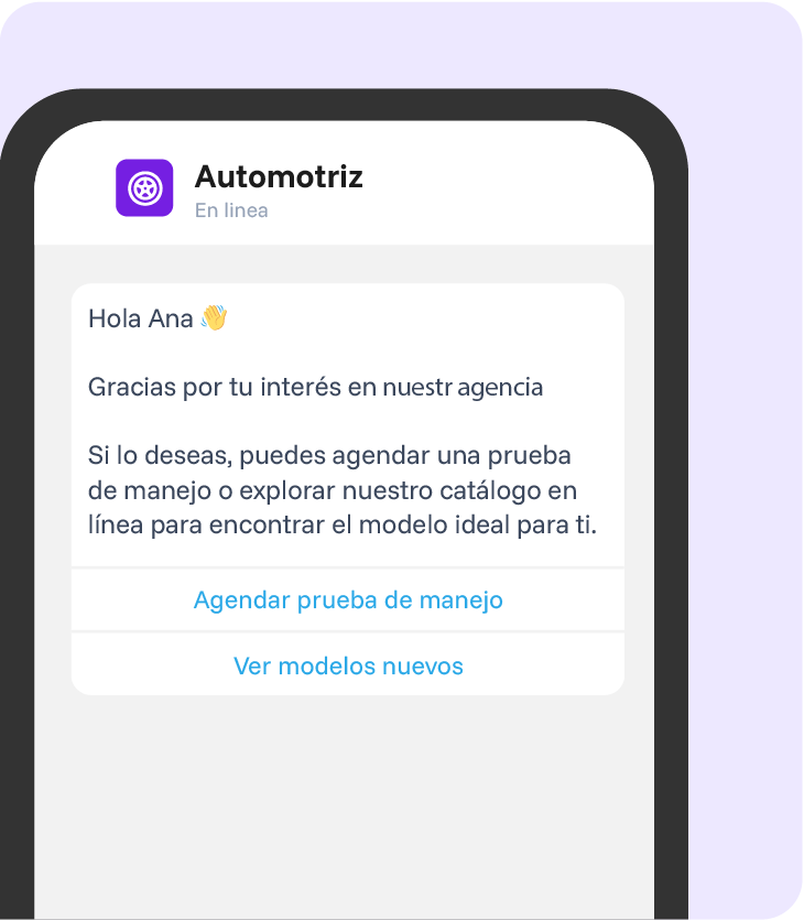 Chat de comercio en un teléfono