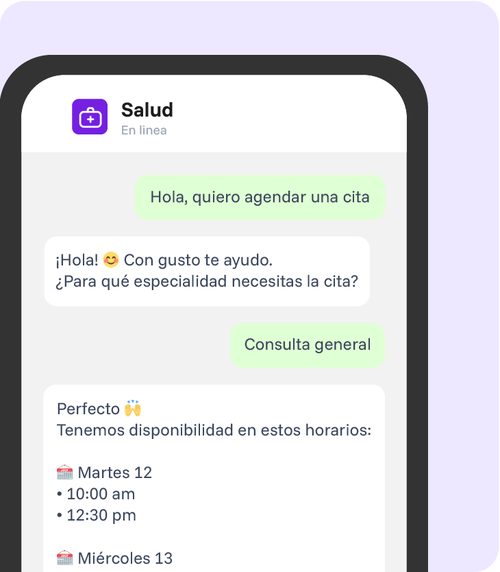 Chat de comercio en un teléfono